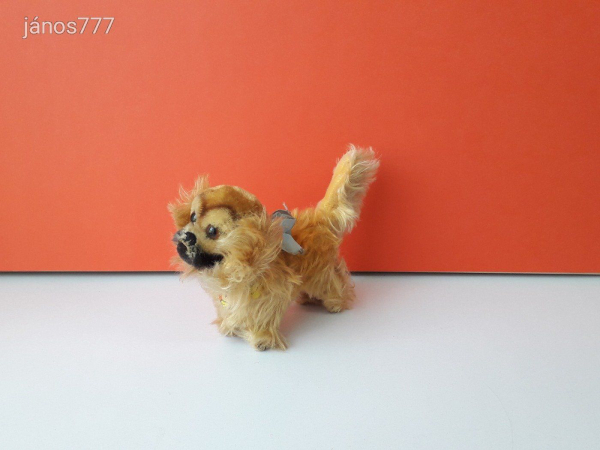 Eredeti STEIFF KUTYA PEKY PALOTAPINCSI pekingi palotakutya 21 cm antik STEIFF PEKINGESE Dog
