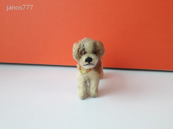 Eredeti STEIFF KUTYA Bernáthegyi kutya 13 cm antik kabala figura STEIFF St. Bernard Dog EXTRA !!!