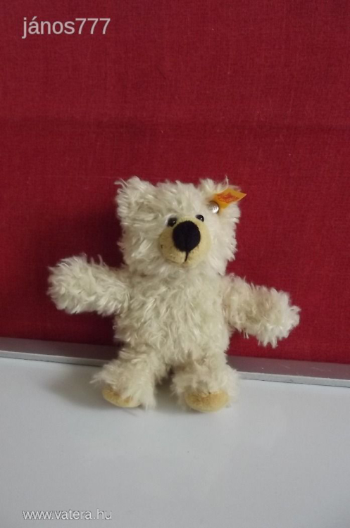 Eredeti STEIFF maci medve plüss mackó Teddy Bear plüssmackó kabala figura !!!