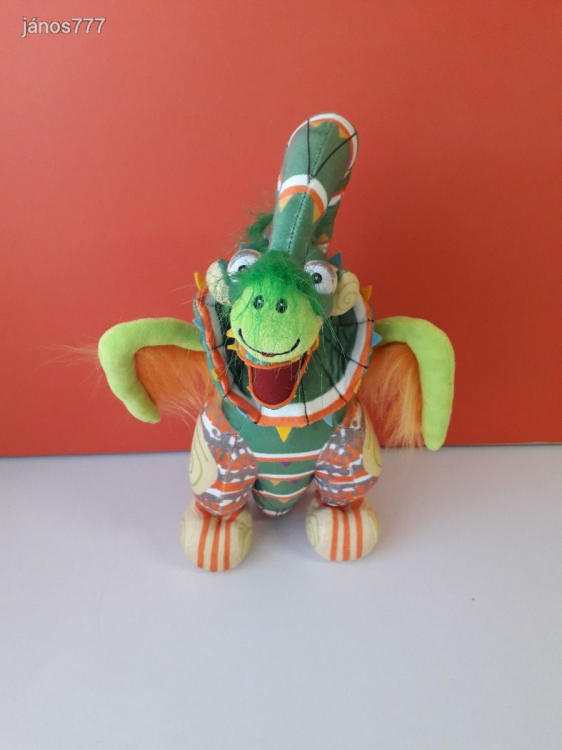 Eredeti Phantasialand kabala figura plüss SÁRKÁNY 37 cm-es plüssfigura ritkaság ! EXTRA !!!