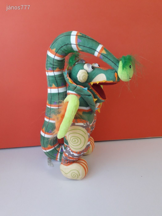Eredeti Phantasialand kabala figura plüss SÁRKÁNY 37 cm-es plüssfigura ritkaság ! EXTRA !!!