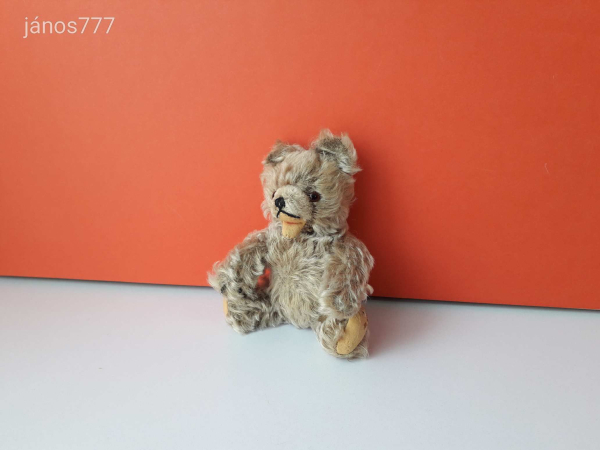 STEIFF maci régi antik medve plüss mackó ! 20 cm-es retro régiség !