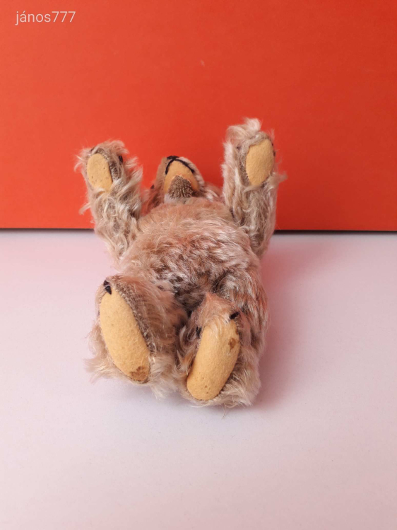 STEIFF maci régi antik medve plüss mackó ! 20 cm-es retro régiség !
