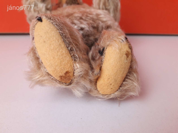 STEIFF maci régi antik medve plüss mackó ! 20 cm-es retro régiség !