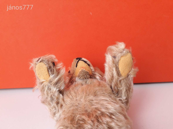STEIFF maci régi antik medve plüss mackó ! 20 cm-es retro régiség !