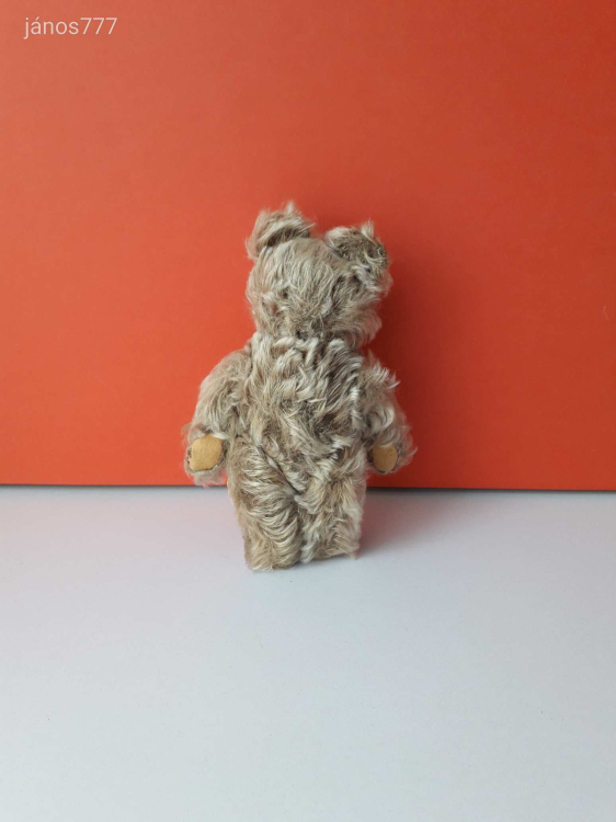 STEIFF maci régi antik medve plüss mackó ! 20 cm-es retro régiség !