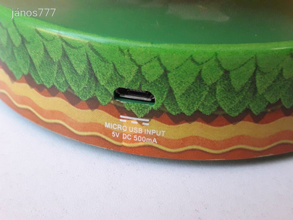 Eredeti Paladone Nintendo Super Mario Super Mushroom ébresztőóra, és éjjelifény !! 15cm
