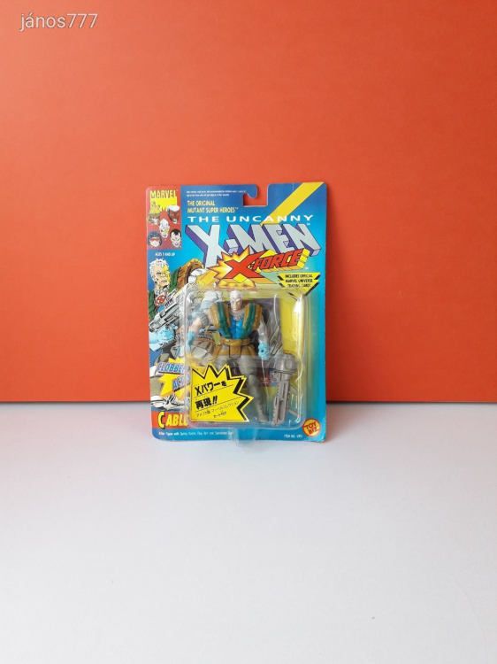 Eredeti Toy Biz 1992 The Uncanny X Men X-Force Cable akciófigura !! Bontatlan !