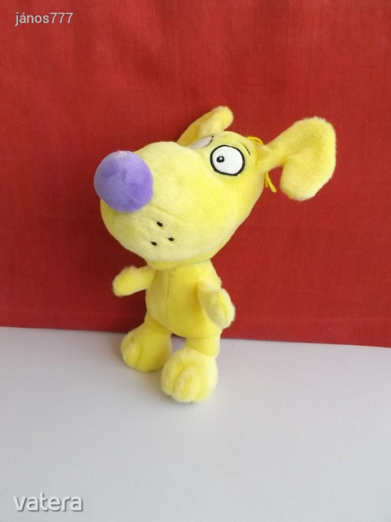 Eredeti Eva Bavorova Pupík kutya figura !! Cseh mese szereplő 30 cm-es plüss kutyus !! EXTRA !!