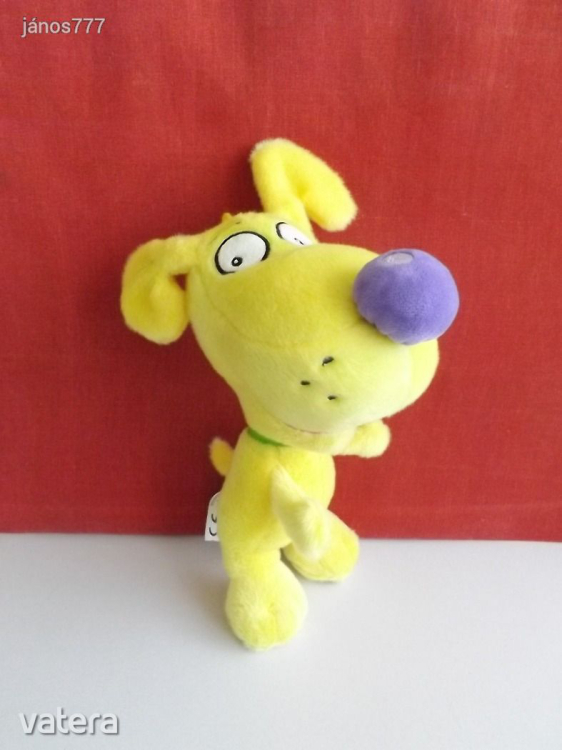 Eredeti Eva Bavorova Pupík kutya figura !! Cseh mese szereplő 30 cm-es plüss kutyus !! EXTRA !!