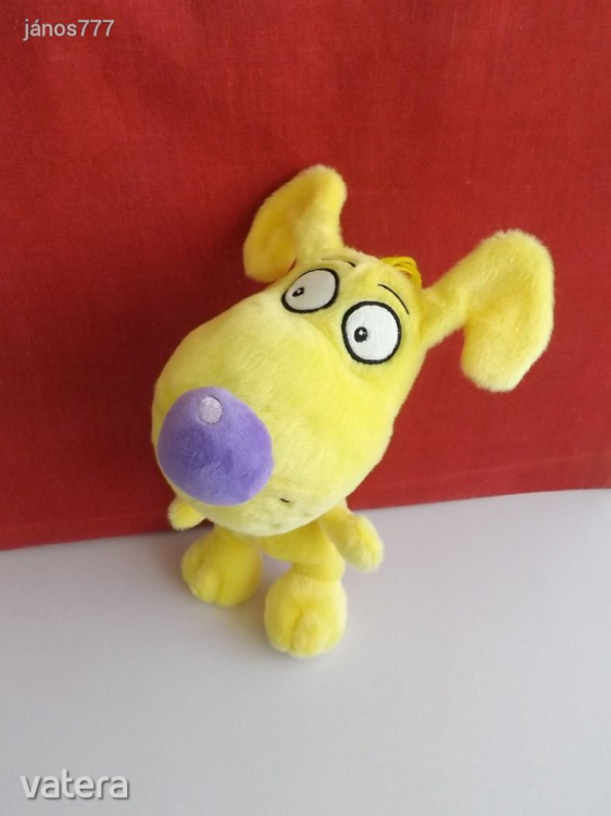 Eredeti Eva Bavorova Pupík kutya figura !! Cseh mese szereplő 30 cm-es plüss kutyus !! EXTRA !!