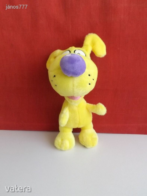 Eredeti Eva Bavorova Pupík kutya figura !! Cseh mese szereplő 30 cm-es plüss kutyus !! EXTRA !!