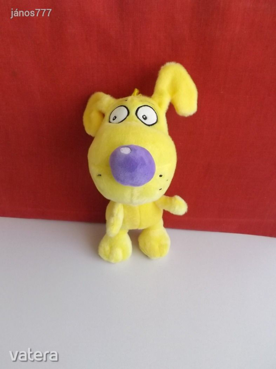 Eredeti Eva Bavorova Pupík kutya figura !! Cseh mese szereplő 30 cm-es plüss kutyus !! EXTRA !!