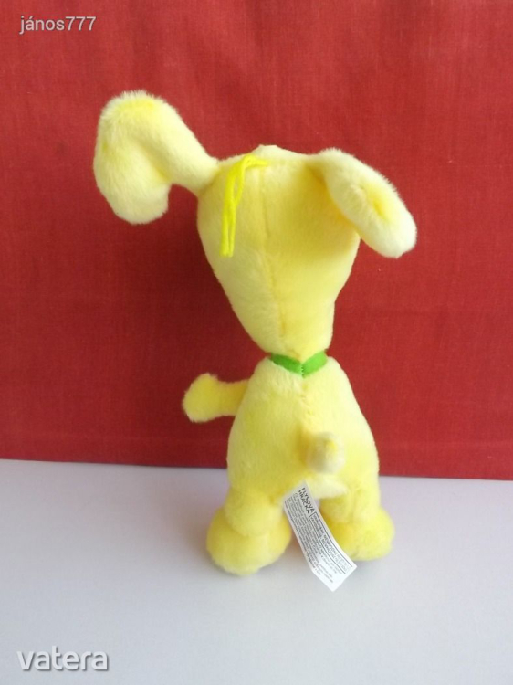 Eredeti Eva Bavorova Pupík kutya figura !! Cseh mese szereplő 30 cm-es plüss kutyus !! EXTRA !!