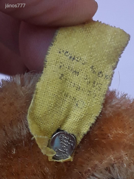 Eredeti STEIFF kutya TACSKÓ 20 cm antik STEIFF Dachshund Dog kabala figura !! EXTRA !!