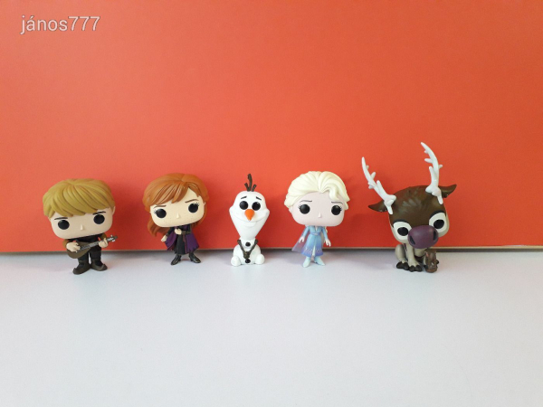 Eredeti Funko POP! Disney Frozen Jégvarázs mese szereplő 5db figura együtt ! EXTRA !! Anna Elza ...