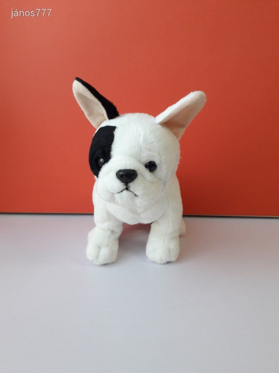 Francia bulldog kutya plüss 26 cm-es kutyus kabala figura !! EXTRA !! ÉLETHŰ !!