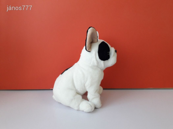 Francia bulldog kutya plüss 26 cm-es kutyus kabala figura !! EXTRA !! ÉLETHŰ !!
