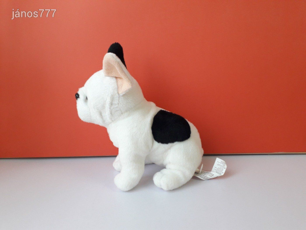 Francia bulldog kutya plüss 26 cm-es kutyus kabala figura !! EXTRA !! ÉLETHŰ !!