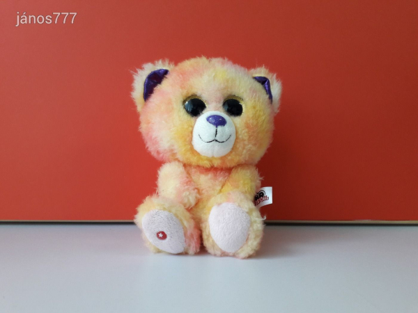 Eredeti NICI Glubschis MACKÓ maci CSILLOGÓ szemű plüss kabala figura ! 24 cm-es medve !  EXTRA !