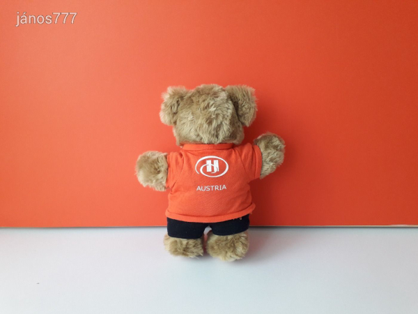 Eredeti STEIFF maci HILTON AUSTRIA medve plüss mackó plüssmackó ! 25 cm-es !  EXTRA !