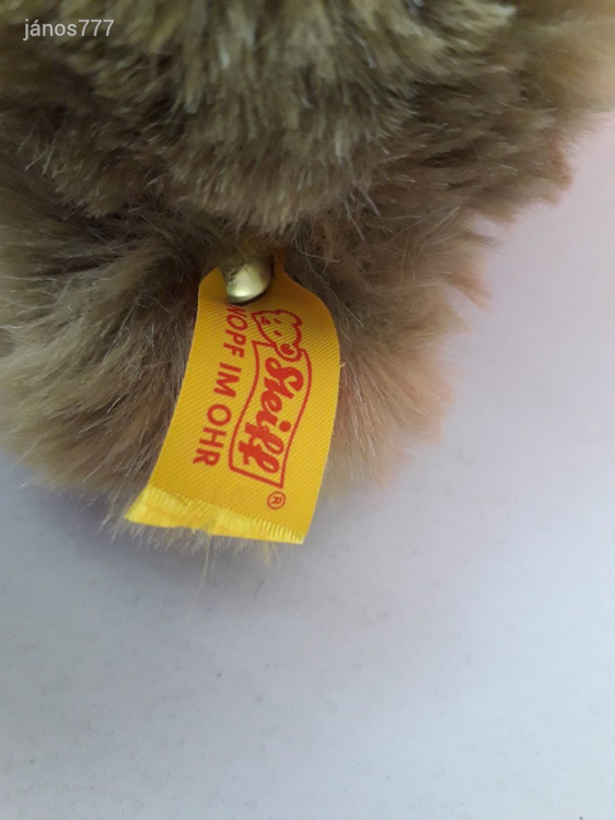 Eredeti STEIFF maci HILTON AUSTRIA medve plüss mackó plüssmackó ! 25 cm-es !  EXTRA !