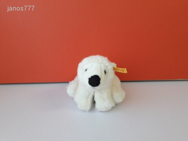 Eredeti STEIFF JEGESMEDVE maci plüss mackó plüssmaci !! 20 cm-es kabala figura !!! EXTRA !!