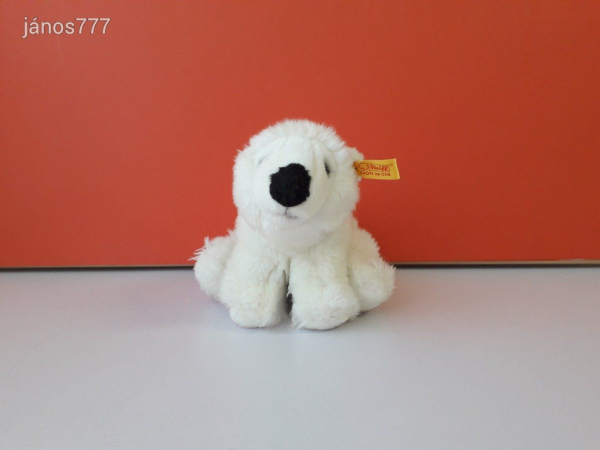 Eredeti STEIFF JEGESMEDVE maci plüss mackó plüssmaci !! 20 cm-es kabala figura !!! EXTRA !!