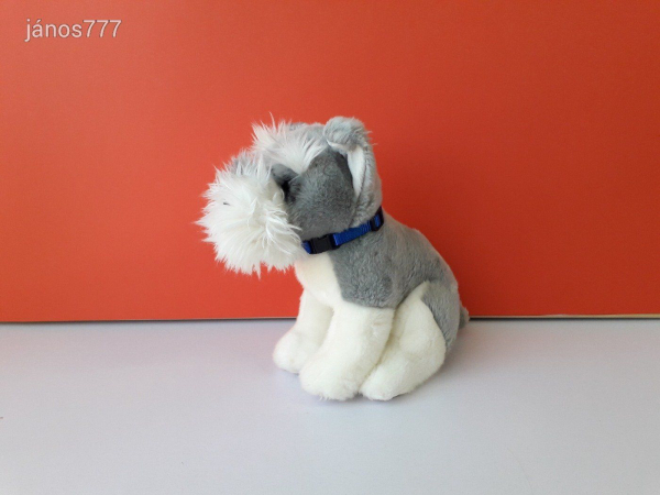 Eredeti Teddy Hermann FOXI KUTYA plüss FOXTERRIER kutyus 24 cm-es kabala figura ! ÉLETHŰ ! EXTRA !!!