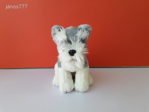 Eredeti Teddy Hermann FOXI KUTYA plüss FOXTERRIER kutyus 24 cm-es kabala figura ! ÉLETHŰ ! EXTRA !!!
