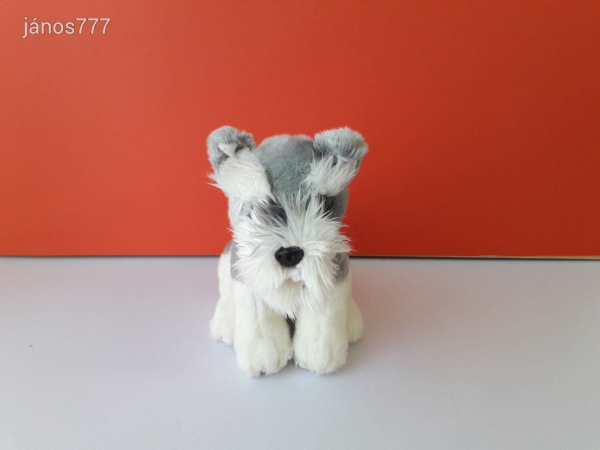 Eredeti Teddy Hermann FOXI KUTYA plüss FOXTERRIER kutyus 24 cm-es kabala figura ! ÉLETHŰ ! EXTRA !!!