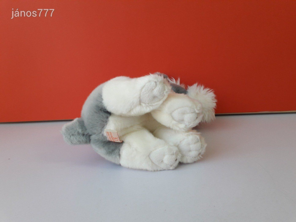 Eredeti Teddy Hermann FOXI KUTYA plüss FOXTERRIER kutyus 24 cm-es kabala figura ! ÉLETHŰ ! EXTRA !!!