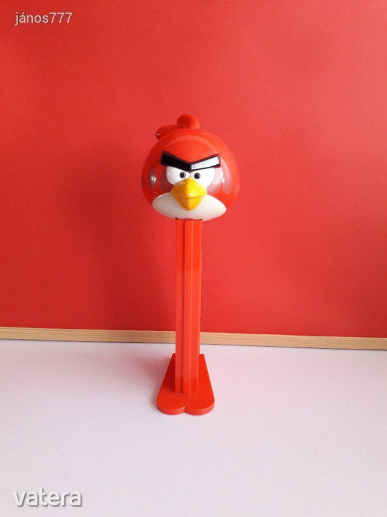 Eredeti PEZ ÓRIÁS Angry Birds Piros madár Pez adagoló tartó !! 30cm