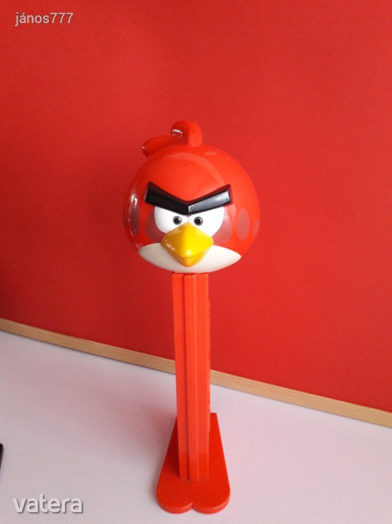 Eredeti PEZ ÓRIÁS Angry Birds Piros madár Pez adagoló tartó !! 30cm