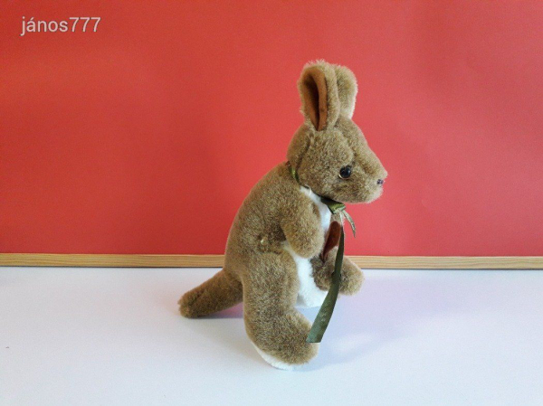 Eredeti Ausztrál KENGURU kicsinyével plüss 25 cm-es kabala figura !!! EXTRA !!!
