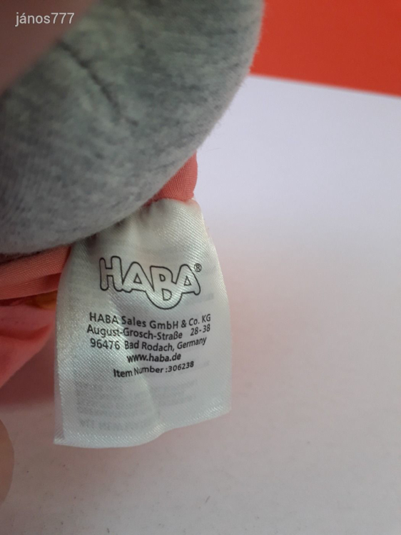 Eredeti HABA plüss BABA 16 cm-es kabala figura !!  EXTRA !!