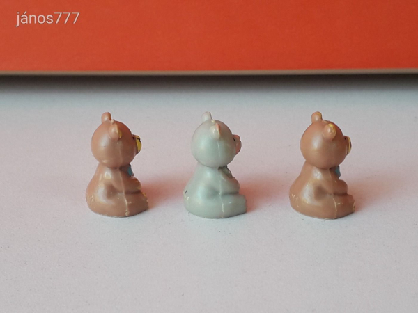 Teddy's Wonderland mini retro mackó játék medve figura csomag 3 db vintage maci EGYÜTT !! EXTRA