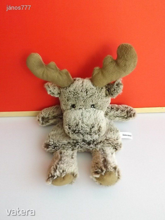 Eredeti Nanu Nana plüss szarvas kabala figura 38 cm-es plüssfigura ( melegítőtasak tartó ) !! EXTRA