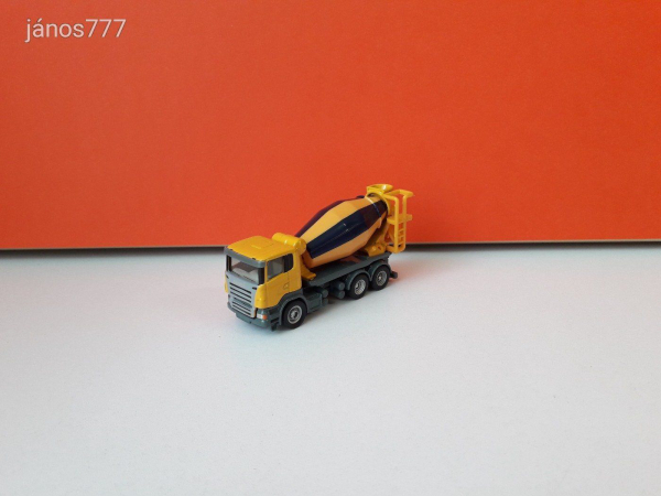 Eredeti SIKU Scania betonkeverő mixer fém munkagép 1/87 !! Siku 1896 ! 9,5cm