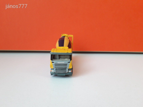 Eredeti SIKU Scania betonkeverő mixer fém munkagép 1/87 !! Siku 1896 ! 9,5cm