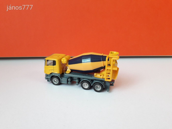 Eredeti SIKU Scania betonkeverő mixer fém munkagép 1/87 !! Siku 1896 ! 9,5cm
