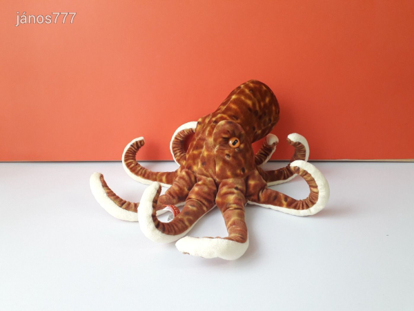 Eredeti Wild Republic POLIP plüss ritkaság Nagy méretű 37 cm-es kabala figura !! EXTRA !! ÉLETHŰ !!