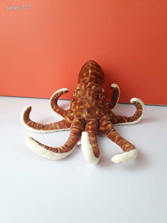 Eredeti Wild Republic POLIP plüss ritkaság Nagy méretű 37 cm-es kabala figura !! EXTRA !! ÉLETHŰ !!