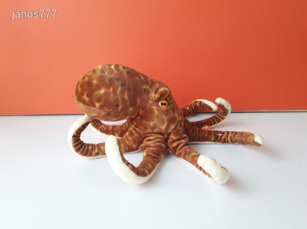 Eredeti Wild Republic POLIP plüss ritkaság Nagy méretű 37 cm-es kabala figura !! EXTRA !! ÉLETHŰ !!