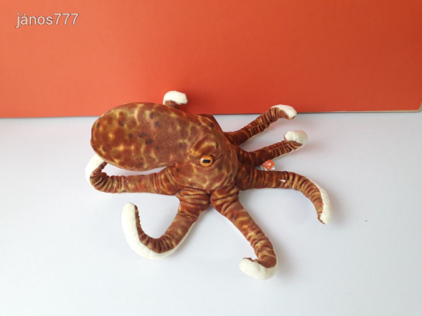 Eredeti Wild Republic POLIP plüss ritkaság Nagy méretű 37 cm-es kabala figura !! EXTRA !! ÉLETHŰ !!