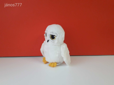 Eredeti Harry Potter HEDWIG bagoly plüss madár kabala figura ! 22 cm-es plüssfigura ! EXTRA