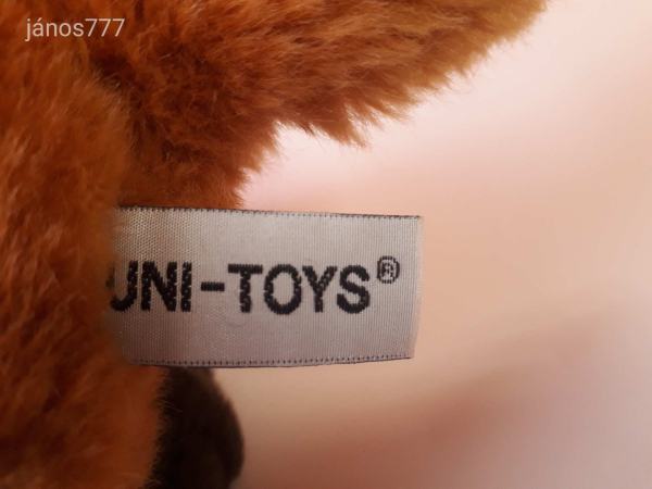 Eredeti Uni Toys RÓKA kölyök plüss 20 cm-es kabala figura !! EXTRA !! ÉLETHŰ !!