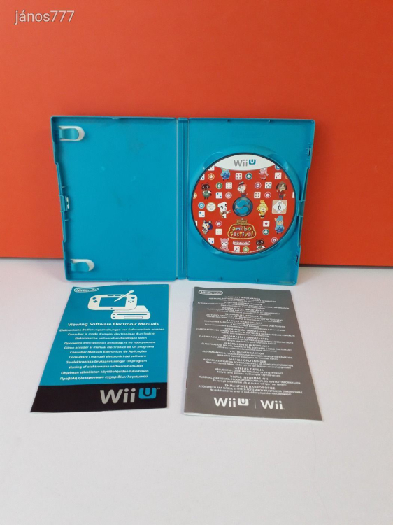 Eredeti Nintendo Wii U Animal Crossing Amiibo Festival konzol játék + kiegészítő !!