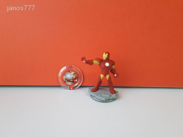 Eredeti Disney Infinity 2.0 Marvel Iron Man Vasember játékfigura + Power Disc !!