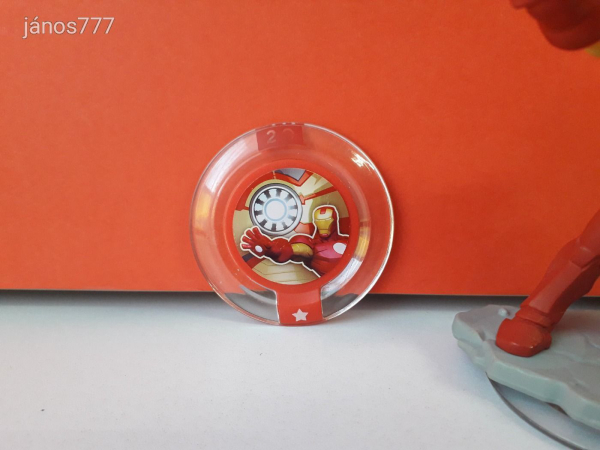 Eredeti Disney Infinity 2.0 Marvel Iron Man Vasember játékfigura + Power Disc !!